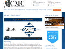 Tablet Screenshot of miamimusicschool.com